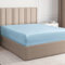 Spannbettlaken 160x200 cm – 30 cm Steghöhe – Aus weicher, gebürsteter Polyester-Mikrofaser – Spannbetttuch passend für Matratzen bis 30 cm Höhe – OEKO-TEX Zertifiziert – Himmelblau, Einzelpackung