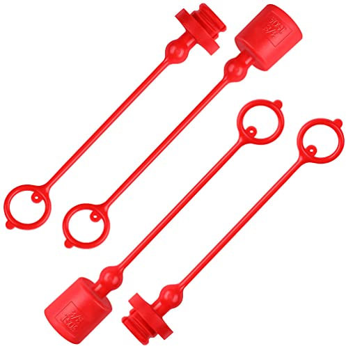 Hydraulische Armaturen, 1/2 Zoll Hydraulik-Schnellverbindungsabdeckungen, Kompaktlader, flache Staubkappen, 2 Sets, Greifer