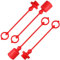 Hydraulische Armaturen, 1/2 Zoll Hydraulik-Schnellverbindungsabdeckungen, Kompaktlader, flache Staubkappen, 2 Sets, Greifer