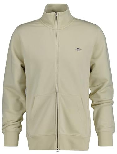 Gant Herren REG Shield Full Zip Sweat Pullover, Silky BEIGE, M