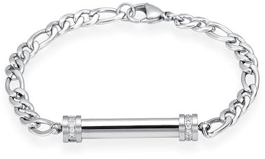 VCCWYQK Zylinder Urne Armband für Asche für Frauen Einäscherung Schmuck aus Edelstahl Memorial Keepsake Urne Armband Armreif Asche Halter