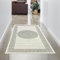 CARPETIA Wohnzimmer-Teppich modern orientalisch elegant glänzend Diele Läufer kurz Orient Kurzflor Flur Creme grau 80x150 cm