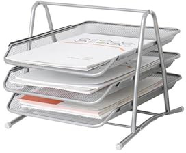 3 layer file tray (Silver)