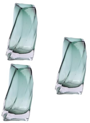 Abaodam 3 STK Vase Apothekerglasflasche Decoraciones para Sala De Casa Glasverzierung Für Den Haushalt Herzstück Liefert Blumenflasche Aus Glas Fotoverzierung Wohnkultur Zylinder Kerze