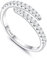 Chriscoco Ringe Frauen Silber 925 Zirkonia Daumenring Minimalistisch Verlobungsring Eheringe Jubiläum Promise Ringe Ring Silber 925 Damen Paar Ring Schmuck - Mit Schmuckschatulle 59 (18.8)