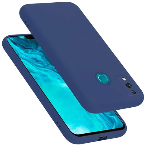 cadorabo Coque Compatible avec Honor 9X Lite, Étui Housse en Silicone- Coque pour 9X Lite- Protection Antichoc, Anti-Empreintes- TPU Housse de Protection - Mat Liquid Blue