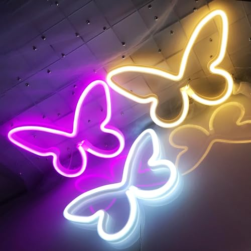 Schmetterling Form LED Neon Hochzeit Party Dekoration Bar Spiele Raum Ambiente Dekoration Multi-Color Kollokation Wahl USB/Batterie Dual Use