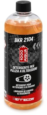 Errecom 1000 Miglia BKR 2104 Ultrasonic Cleaner Solution for Ultrasonic Machines to deeply clean Bike and Motorbike Components, Biodegradable and Concentrate Formula, 1 L Bottle
