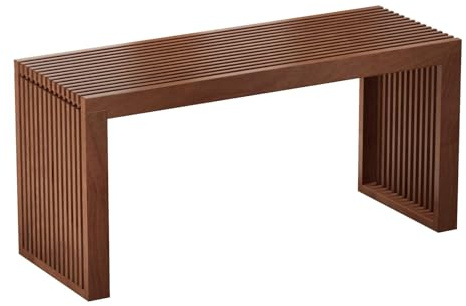 APRTAT Bamboo Dining Bench Indoor Long Entryway Shoe Rack Bench,Outdoor Modern Wood Benches 35 Inch Bamboo Bench for Living Room Hallway Bedroom Bathroom