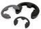 KSOPUERT 580 Stück E-Clips Sicherungsring aus Karbonstahl, offener E-Buckle Sicherungsring Unterlegscheibe M1,5-M10, 10 Größen