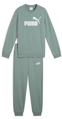 PUMA Jungen No.1 Logo Crew Sweat Suit B Gestrickte Anzüge, Green Moon, 140 EU