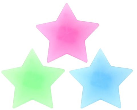 Acouto Kinderfahrradzubehör 36 Stück Kunststoff-Fahrrad-Speichenperlen Clipsycle Spokey-Dekoration Kunststoff-Fahrradzubehör für Kinderfahrrad-Speichenperlen Farbig (36PCS-Pentagramm)