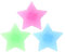 Acouto Kinderfahrradzubehör 36 Stück Kunststoff-Fahrrad-Speichenperlen Clipsycle Spokey-Dekoration Kunststoff-Fahrradzubehör für Kinderfahrrad-Speichenperlen Farbig (36PCS-Pentagramm)