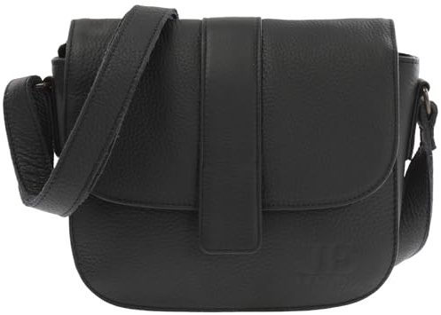 LECONI kleine Schultertasche Damentasche Umhängetasche natur weiche Ledertasche Handtasche Damen Leder 18x24x7cm LE0074