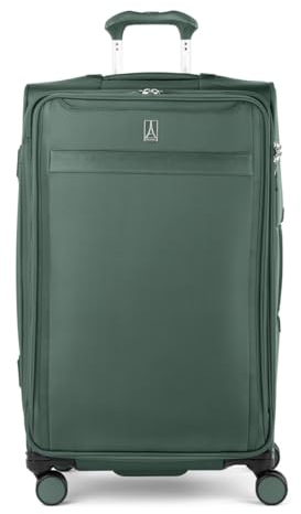 Travelpro Versapack + leichtes, erweiterbares Handgepäck mit Softside, Desert Sage Green, Checked Large, Versapack + Softside Erweiterbares Gepäck mit Spinnrollen