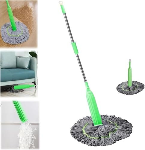 2 In 1 Dehydrated Mop, 2024 New SelfWringing Twist Mops For Floor Cleaning, Quick-Drying Microfiber Floor Mop, Easy Wring Mop For Wet And Dry, Detachable
