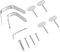 PAMINGONO 1 Satz Zubehör für Schinken Halter Schinkenlagerung Serrano-Schinken-Rack Prosciutto-Stand Lagerregale kreativer schinkenhalter Spanischer Schinkenhalter Rostfreier Stahl Silver