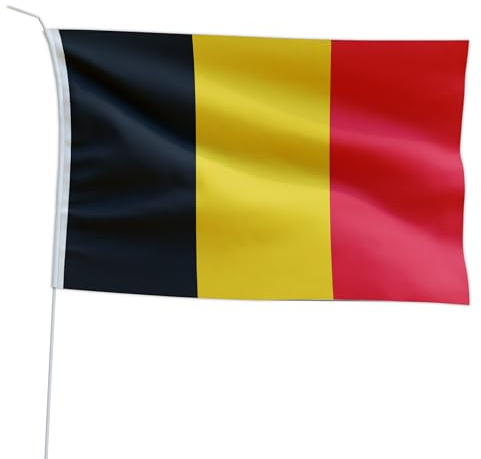 Marineo Bandera del país anfitrión para barco o moto – 20 x 30 cm, Países Bajos Holanda – Bélgica