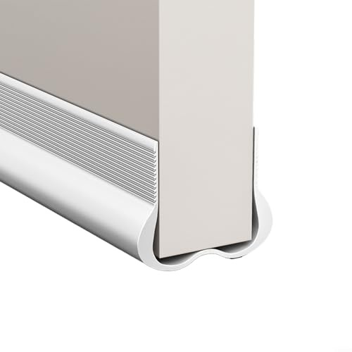Under Door Draft Blocker, Door Draft Stopper, Noise Reducer Breeze Light Cold Air Guard, Privacy And Protection With Door Bottom Windproof Waterproof Soundproof Strip(white)