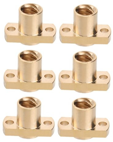 FELTECHELECTR 6 Stk tatsächl cnc fräsmaschine cnc fräse fräsmaschine step motor fräsmaschine cnc Führungsschraube Nadeldüse Zapfwelle Nummer schrauben 3D-Druckerteile Kupfer Nuss Golden