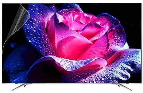SBJKLYRN Protective film for TV, From 32-75 Inch Matte Antiglare,AntiBlue Light Filter Film Your Eyes Fits for LCD,Led,4K OLED and QLED HDTV,Customizable(34in 815x345mm)