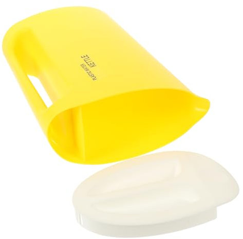 Cabilock botella de agua fría jarra leche jarra de leche petaca Jarra de bebidas para piscinas plegable jarras de jugo neveras colador hervidor de agua doméstico lanzador páginas Yellow