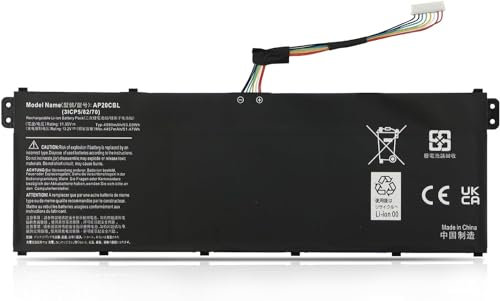 11,55 V 53 Wh/4590 mAh/3-Cell AP20CBL Laptop-Akku, kompatibel mit Acer Swift 3 SF314-43 SF314-511 Aspire 5 A515-45 A515-46 A515-56 A515-56T A515-56G 7 A71 5-43G Vero AV15-51