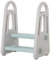 HOMCOM Torre di Apprendimento per Bambini 2-5 Anni, Sgabello per Bambini per Cucina, Bagno e WC, Scaletta a 2 Gradini, Blu e Grigio
