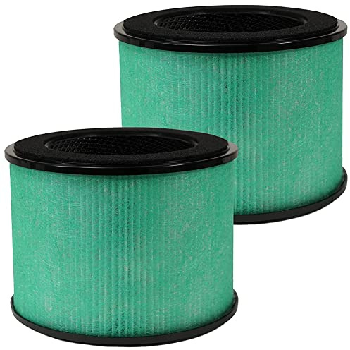 Jrudjsnhhty 2Pcs BS-08 True HEPA Replacement Filter H13 Grade Compatible for PARTU BS-08 HEPA Air Purifier