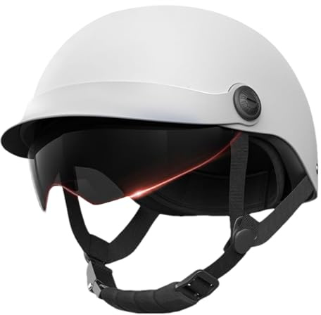Scooter Helm Moped Mofa Helm | Jethelm Mit Visier | Jethelm Visier Roller Helms Mopedhelm | Fashionhelm Komfortabler Motorradhelm | Scooter Helms Atmungsaktiv Mopedhelm Für Herren Damen