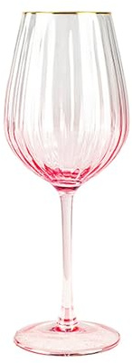 NOVASTYL - Lot de 4 verres à pied gatsby 57.5cl en verre rose - 1605450