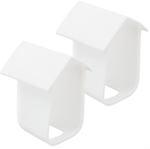 Tidevib Silikon-Kamerataschen-Set (2er-Pack) für 2C / 2C Schutzhülle (2 Stück), wetterfest, flaches Profil, Fingerabdruck-resistent (weiß)
