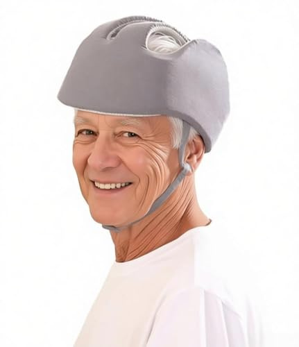 Elderly Head Protection Safety Helmet Anti Fall Impact Shock Protection Hat Soft Breathable Sponge Cap Adjustable Elder Anti Collision Hat Elderly Safety Helmet for Protects Head from Bumps & Bruises