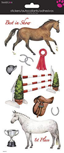 Sandylion Reiten Aufkleber, Sammelalbum 5,5 von 12 Zoll, transparent