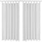 vidaXL 2X Microsatin Vorhang 140x175 cm Kräuselband Blickdicht Schlaufenschal