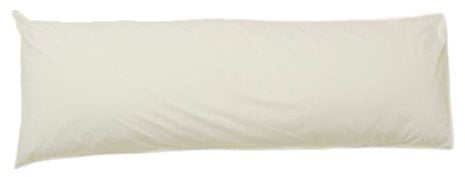 Bolster Pillow Case cream (4' 6 bed) 54/137cm (Double, Cream)