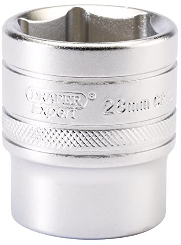 Draper 16619 1/2 Square Drive 6 Point Socket, 28mm Size , Blue