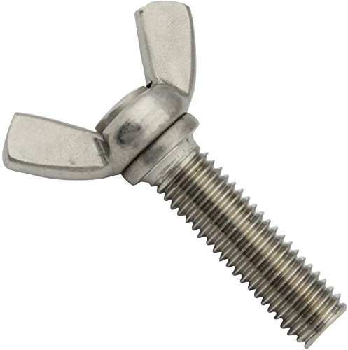 Flügelschrauben, amerik. Form (kantig) - M4x25 - (5 Stück) - ähnl. DIN 316 AF - Edelstahl A2 V2A - SC316 | SC-Normteile®