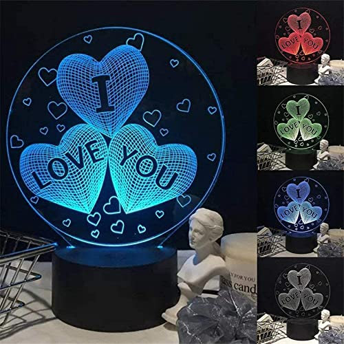 Synchain 3D Optische Nachtlicht Illusion, 3D optische Illusion LED-Lampe, 3D-Illusion Nachtlicht mit Fernbedienung, für die Familie von Freunden und Kindern [Energieklasse A]