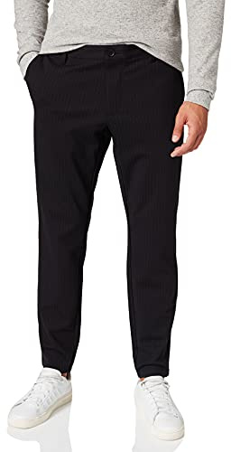 ONLY & SONS Herren Onsmark Pant Stripe Gw 3727 Noos Hose, Black, 28W 34L EU