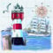 20 Servietten Segelschiff an Leuchtturm als Tischdeko für maritime Feste 33x33cm
