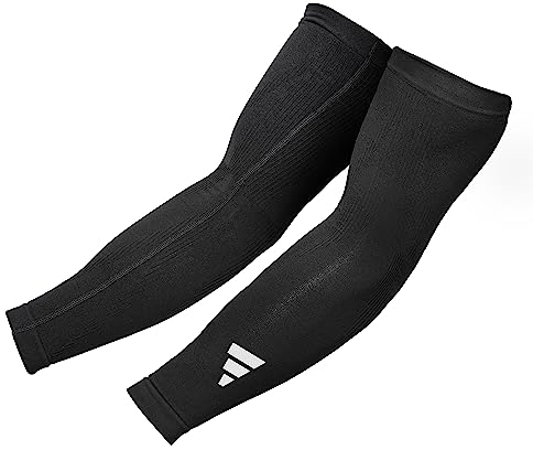 adidas ADSL-13023BK Mangas de compresión, Adultos Unisex, Negro, S/M-20-35 cm Alrededor del bíceps