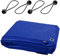 Blue Tarpaulin Waterproof Cover with 4 Ball Bungees - 2 x 3 m Versatile Sheet with Eyelets - Ground Sheet for Garden, Camping, Furniture, Logs, Wood, DIY - UV Resistant, Tearproof, Mould Resistant