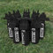 Ziland Hybrid Water Bottle Set • 8 x 1 Litre Easy Squeeze Bottles and 1 x Carrier • Perfect for Sports Teams • Hygienic as there is no mouth contact with the nozzle (Black/Black - Black Carrier)