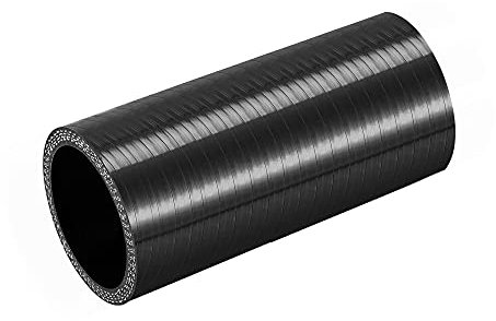 X AUTOHAUX 35mm 1.38 ID Voiture Droit Silicone Coupleur Tuyau 76mm Noir
