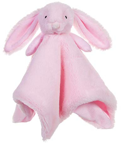 Apricot Lamb - Schlaf-gut-Rosa Hase Babydecke Schmusetuch Plüsch Komfort Kuscheltier für Babys - weich & waschbar - Kaninchen 35 cm