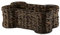 Bone Dry Pet Storage Collection Spielzeugkorb, Knochenform, Hyazinthe, Dunkelbraun/Grau, Größe M