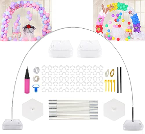 CZCPARY Ballonbogen, Ballonbogen Kit, Ballon Post Stand, 10ft Wide Adjustable Ballonbogen Girlande, passende Ballons für den Einsatz mit jedem Urlaub Szene