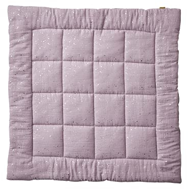 VERTBAUDET Babydecke aus Bio-Baumwollgaze, 100 x 100 cm, Violett