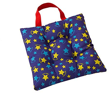 CZ Sitzkissen für Kinder, 27 x cm, Esszimmer, Garten, Kindergarten, Süßigkeiten-Farben, Violett